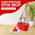 Steel Bucket Spin – 360° Degree Rotation Push/Pull Micro Fiber Clean Mop