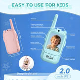 Video Walkie Talkie Set Rechargeable for Kids