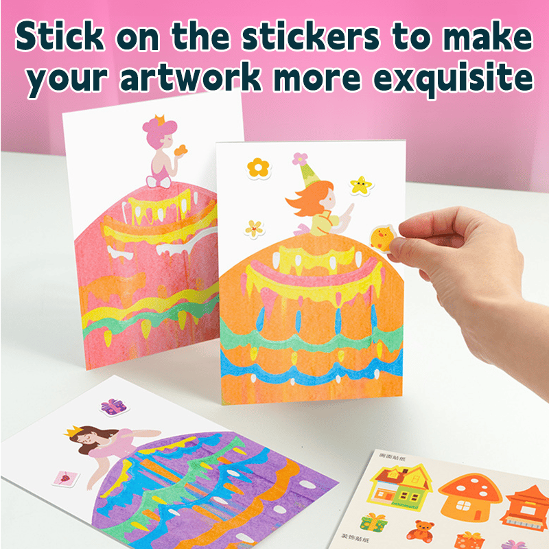 DIY Rainbow Scratch Art Card Kit for Kids – Magic Scratch Painting Set | Creative Drawing & Craft Activity
