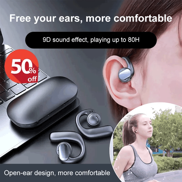 🔥LAST DAY SALE 49% OFF🔥TWS wireless bone conduction digital Bluetooth earbuds