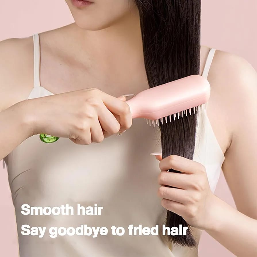 Self Cleaning Magic Retractable Hair Brush with Anti-Static Massage