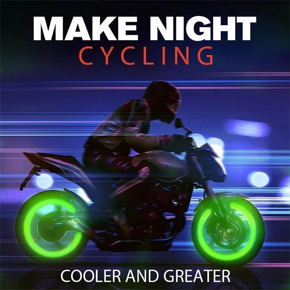 Car & Bike Glow Radium Tire Air Valve Caps for Cars & Motorcycles