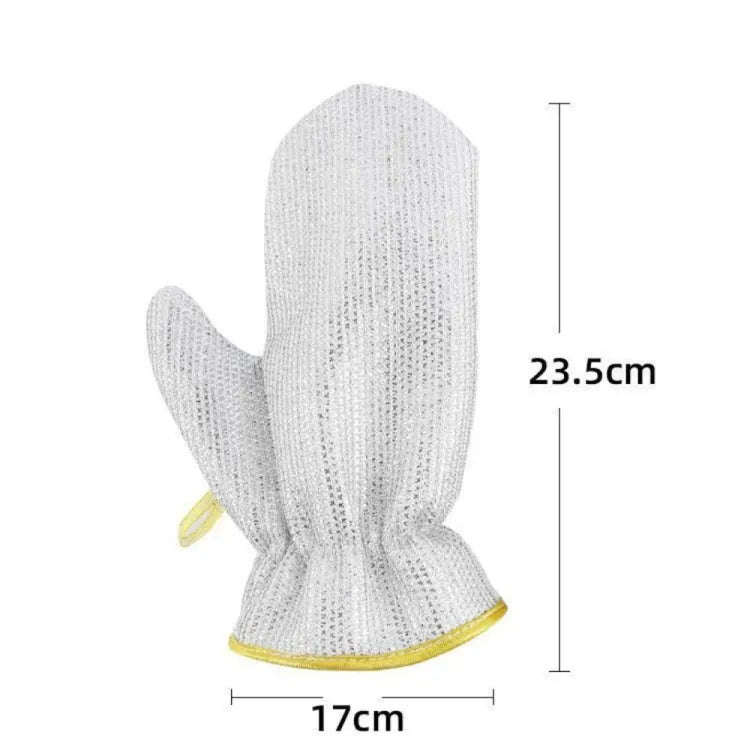 WATERPROOF STEEL WIRE CLEANING GLOVES DISHWASHING DURABLE THICKENED WASHING GLOVE INSULATION KITCHEN GLOVES HOUSEHOLD