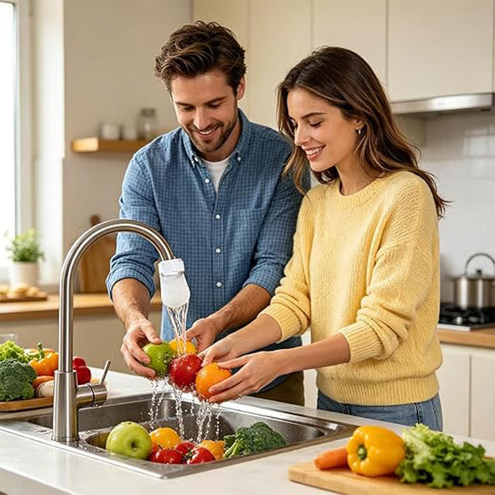 Universal, Splash-Proof Faucet Filter Set