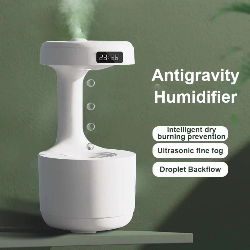 Anti-gravity water droplets air humidifier