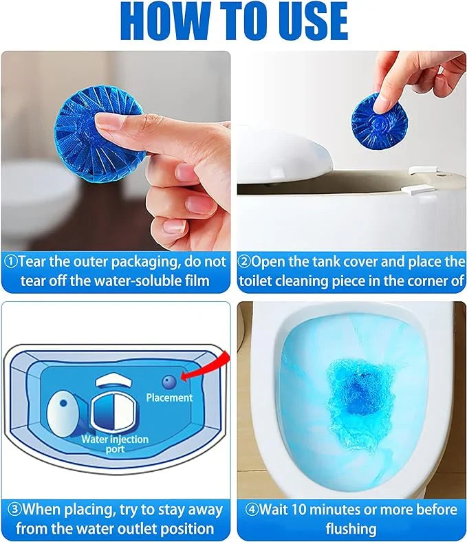 Powerful Toilet Cleaning Tablets - Imported
