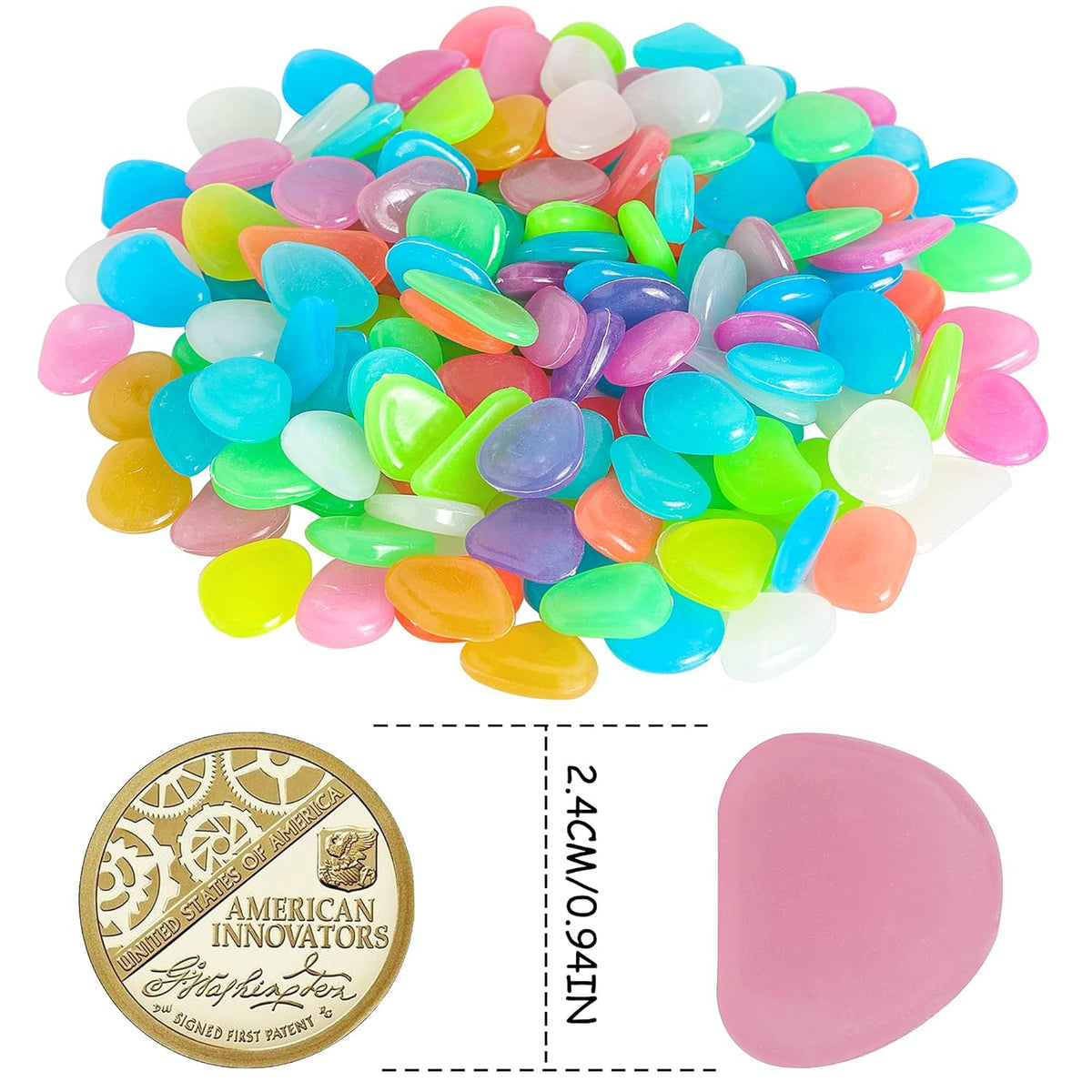 🔥Last Day Sale 49%🔥- Luminous Stones – Mixed Color Glow  (Buy 1 Get 2 Free )