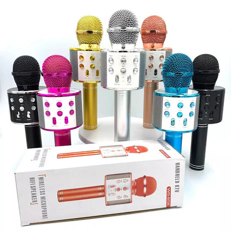 3-in-1 Bluetooth Karaoke Microphone with Speaker & Recorder