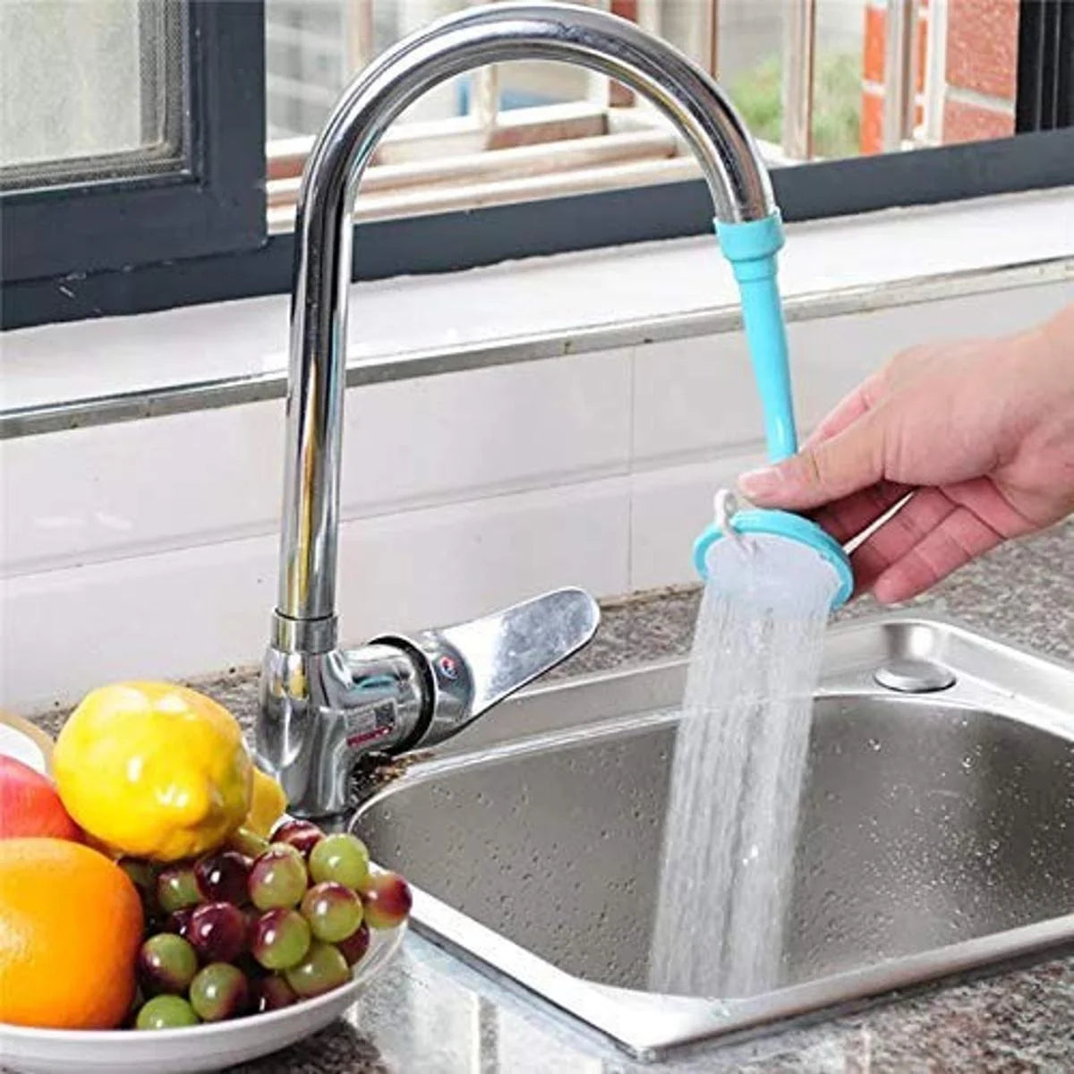 2-in-1 silicone shower faucet tap