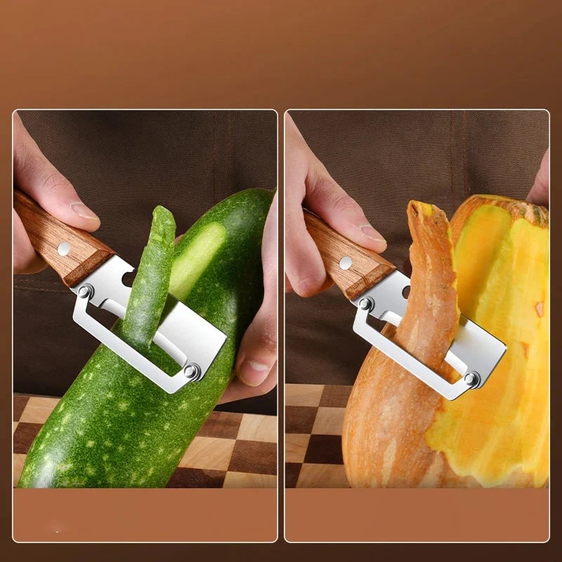 🏆 Last Day Special Price ! 🎉🎁 Thickened Stainless Steel Multi-Peeler – Heavy-Duty, Wide Blade, Bottle Opener 🍺