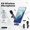 K8 Wireless Mini Microphone with Noise Reduction for Mobile Phones