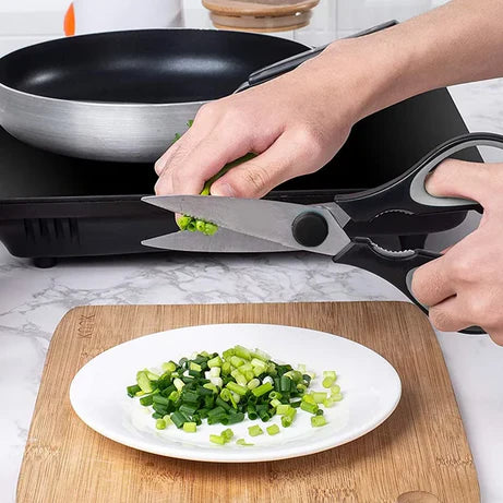 Stainless Steel Kitchen Scissors for Meat, Fish, Vegetables & Herbs
