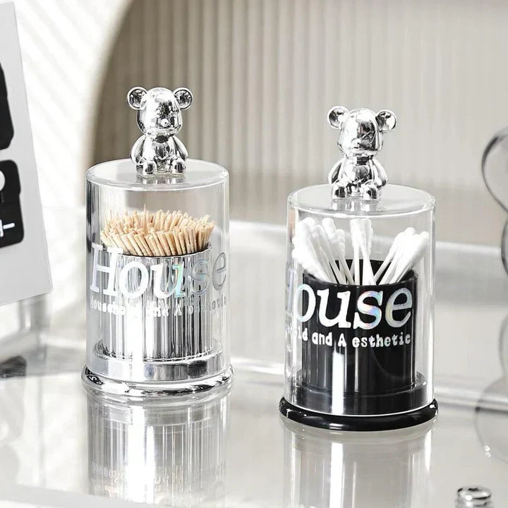 Cute bear toothpick container