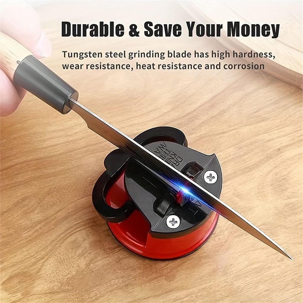 Buy 1 Get 1 Free Mini Knife Sharpener with Suction Cup Base