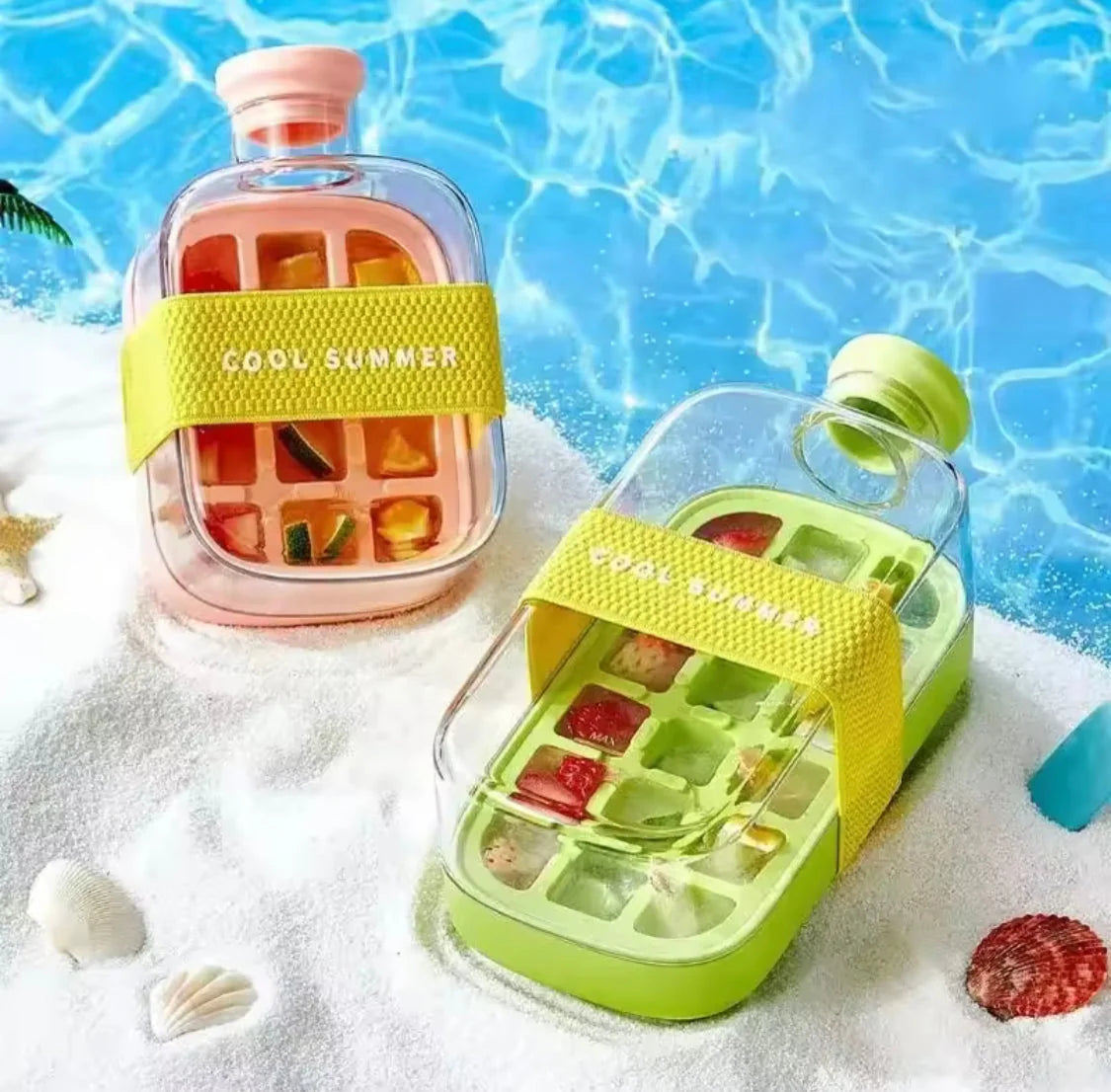 2 In 1 Ice Cube Bottle 500ml