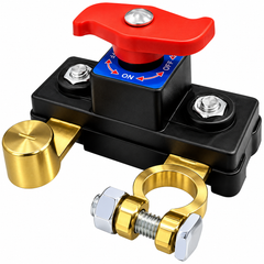 12V/24V Battery Disconnect Switch – Pure Copper Manual Rotary Cut-Off Switch