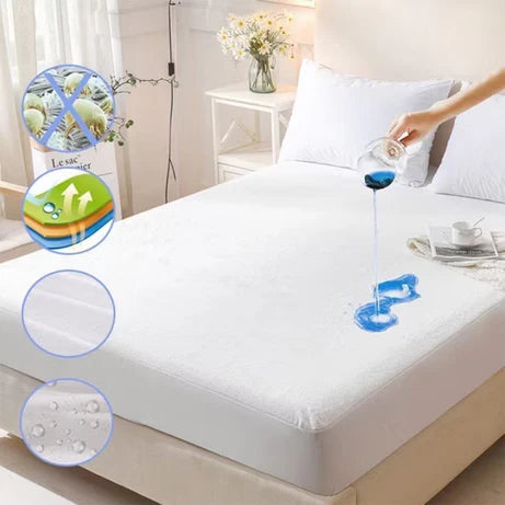 Waterproof Mattress Cover Dustproof Breathable & Leakproof Protector