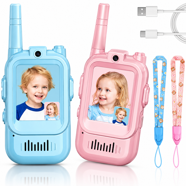 Video Walkie Talkie Set Rechargeable for Kids