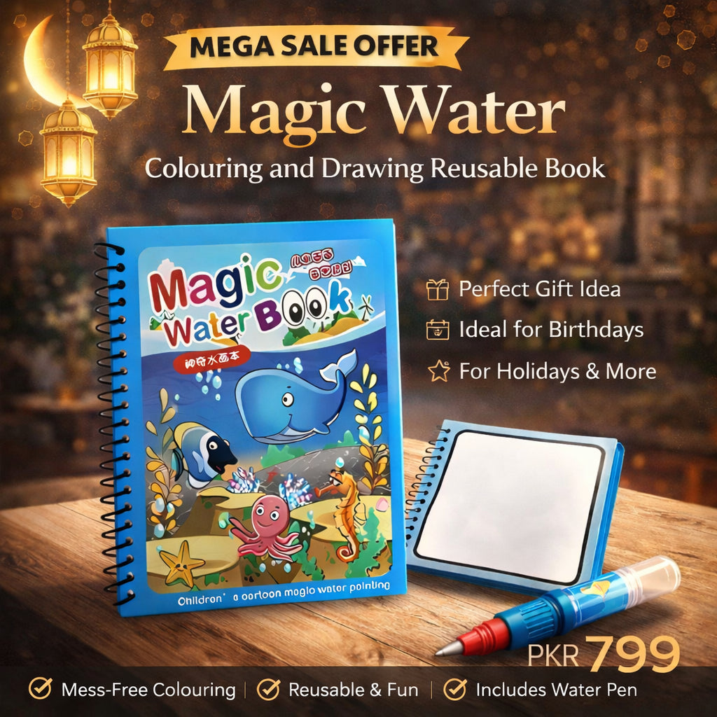 Mega Sale Offer -Magic Water Colouring and Drawing Reusable Book