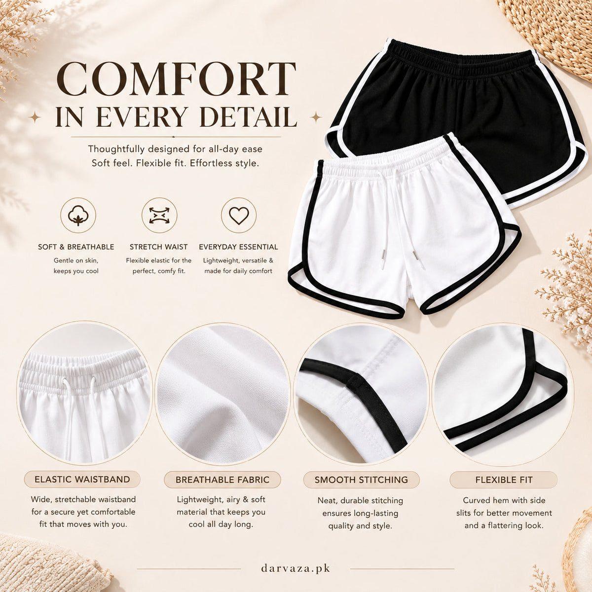 Buy 1 Get 2 Free – Pack of 3 Premium Soft Cotton Boxer Shorts