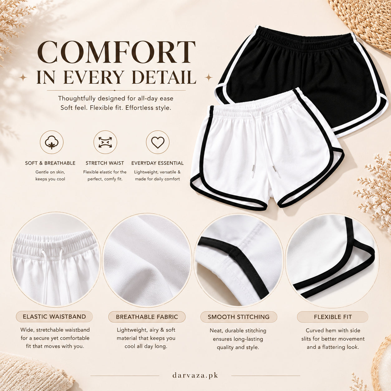 Buy 1 Get 2 Free – Pack of 3 Premium Soft Cotton Boxer Shorts