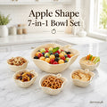 Apple Bowl Set 7 in 1 – Premium Serving Bowls for Snacks, Fruits & Dips