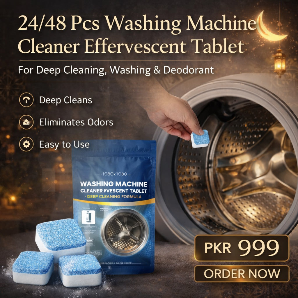 24/48 Pcs Washing Machine Cleaner Tablets for Deep Cleaning & Deodorizing