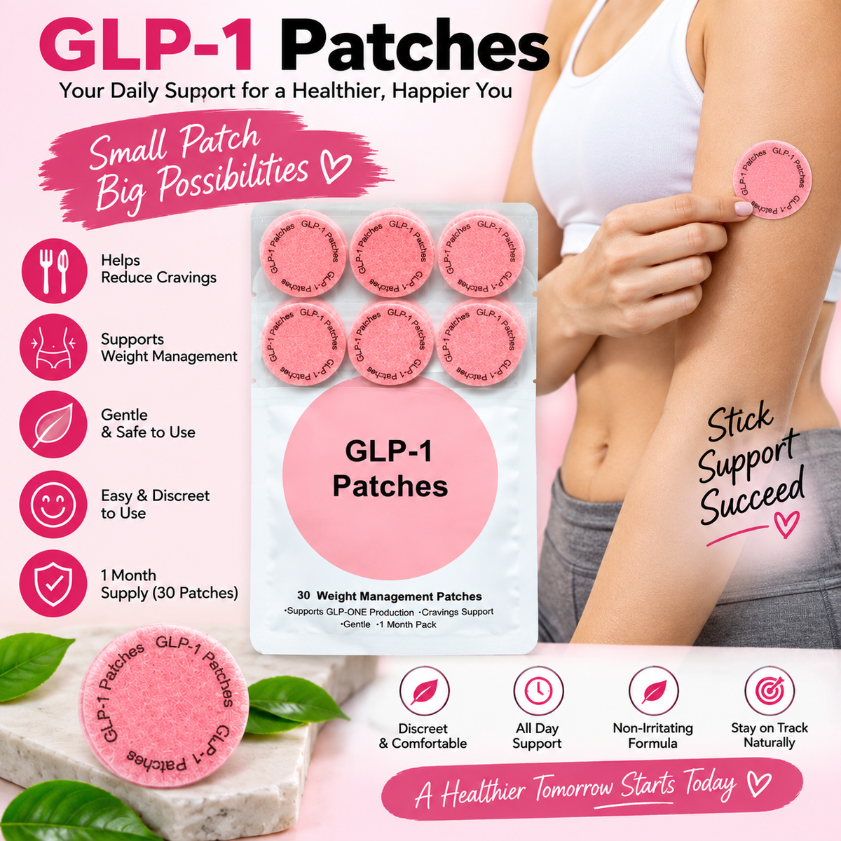 GLP-1 Weight Management Patches