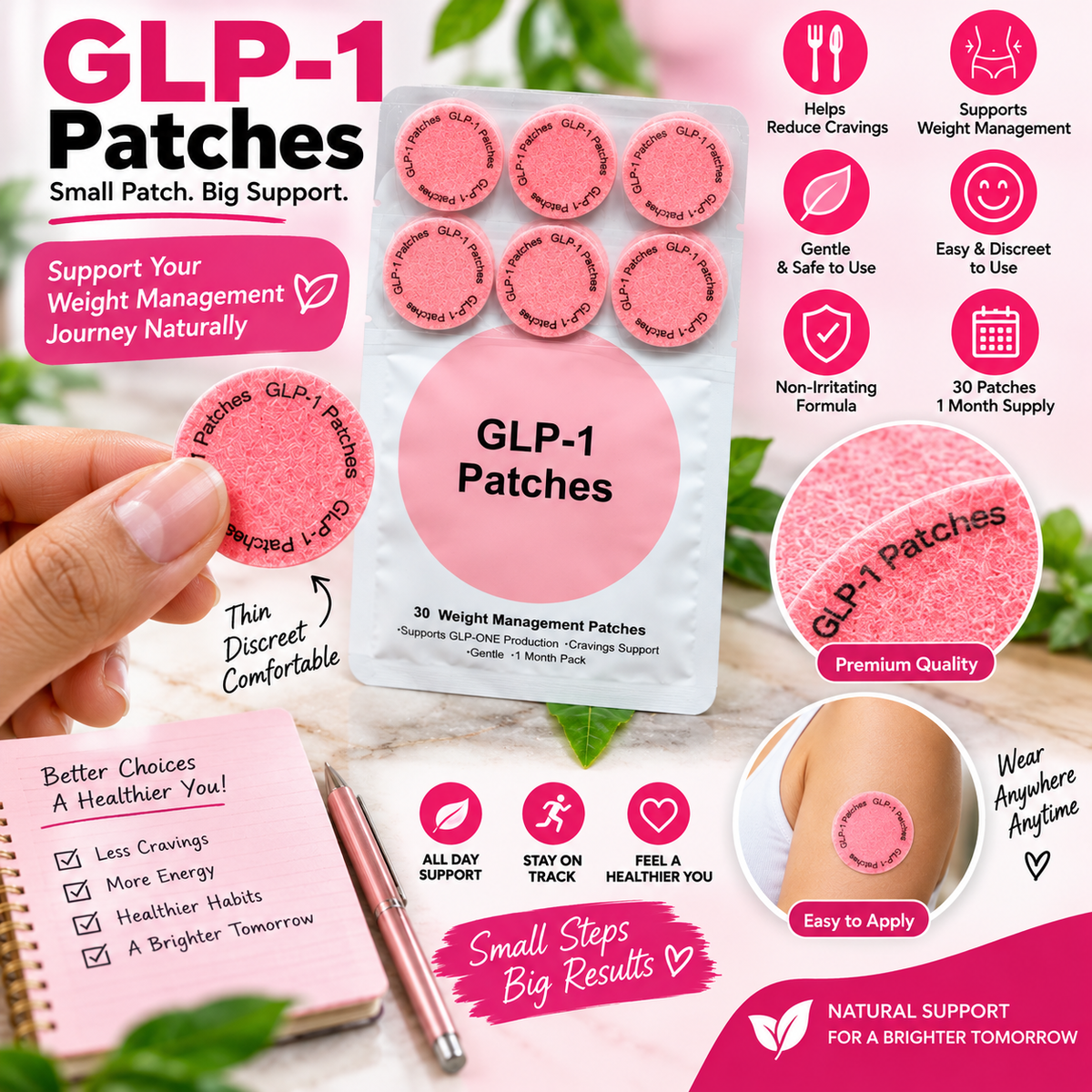 GLP-1 Weight Management Patches