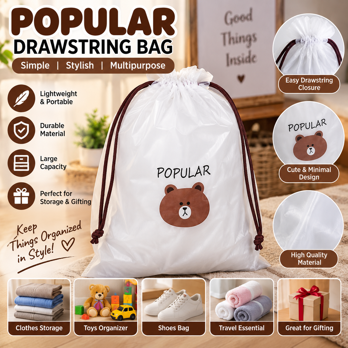 Popular Drawstring Storage Bag