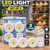 Wireless LED Puck Lights with Remote Control – Set of 3