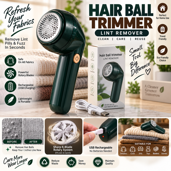 Rechargeable fabric lint remover