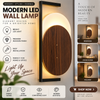Luxury LED Wall Lamp – Modern Wooden Design