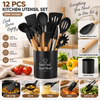 12-Piece Silicone Kitchen Utensil Set