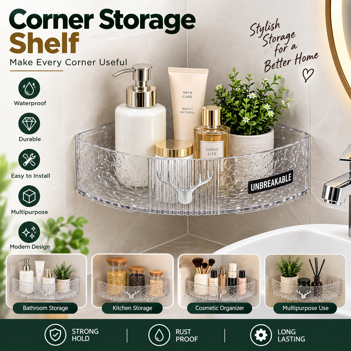 Corner Storage Shelf