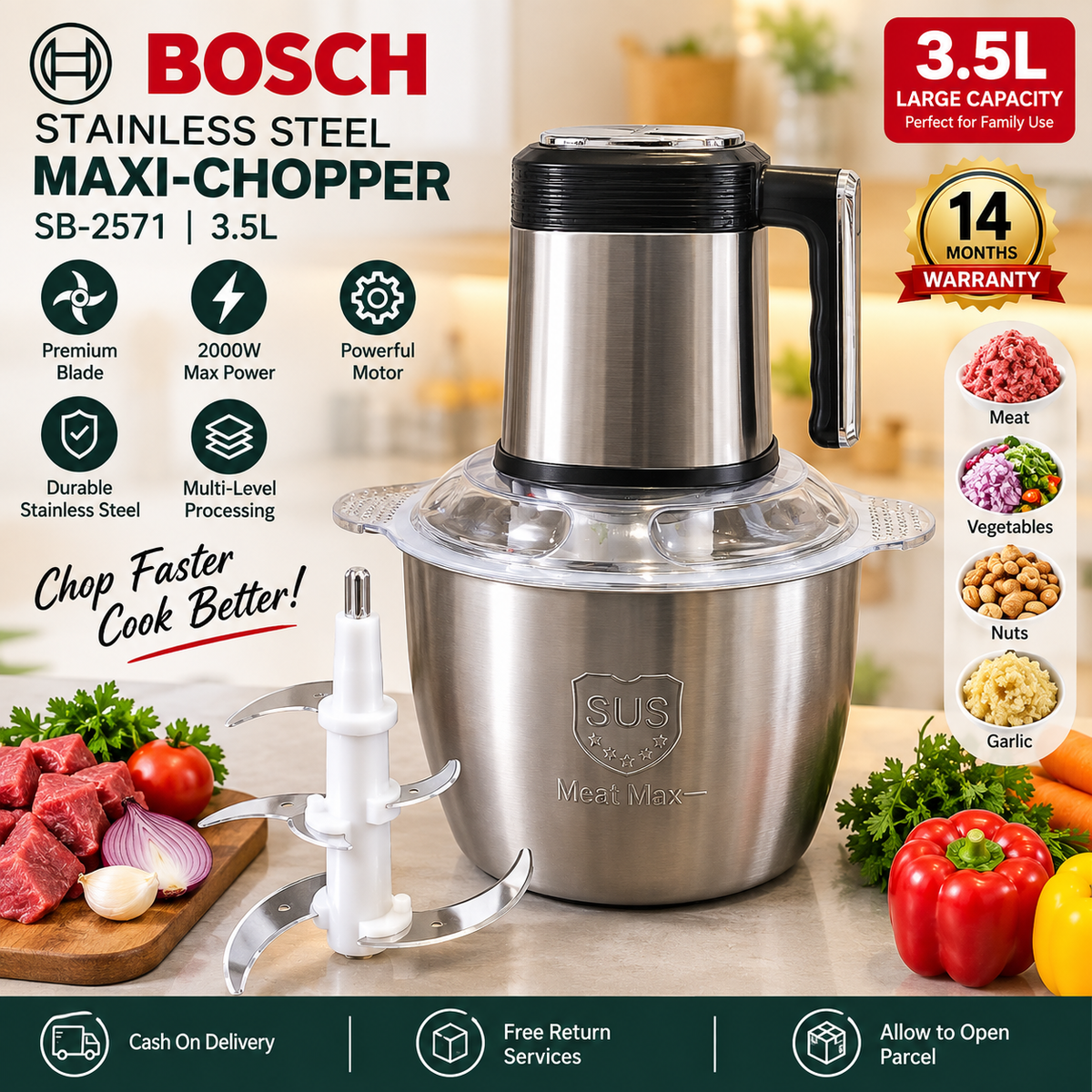 Stainless Steel Maxi Chopper