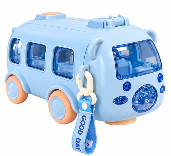 Kids bus-shaped water bottle