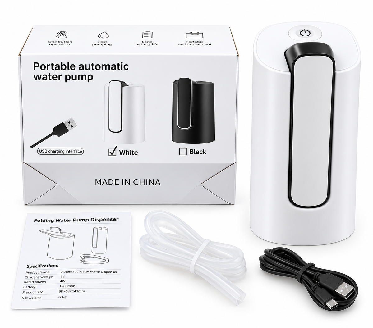 Portable Automatic USB Water Pump Dispenser