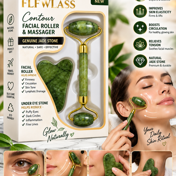 Jade Facial Roller & Gua Sha Massager