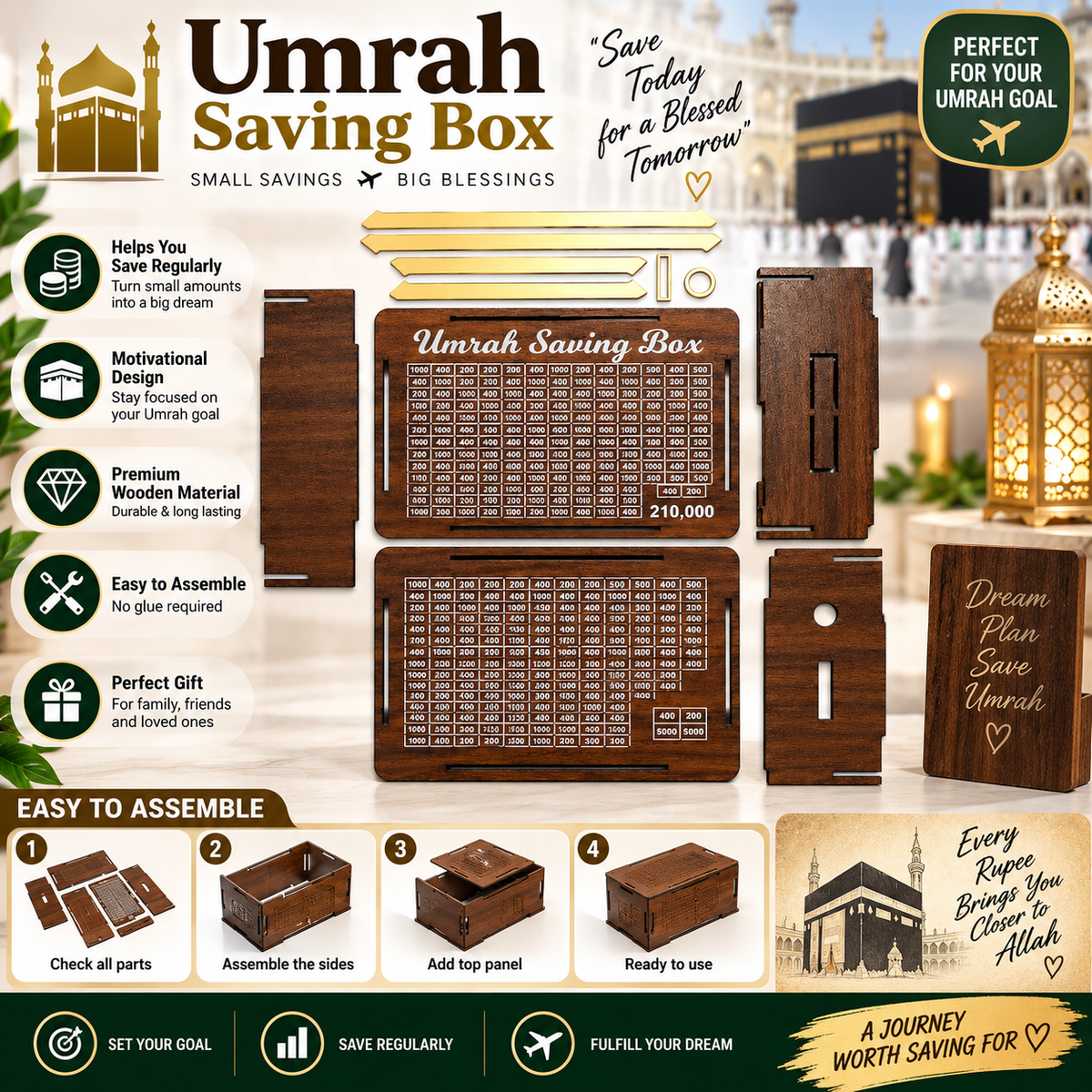 210,000 Umrah Savings Challenge Box