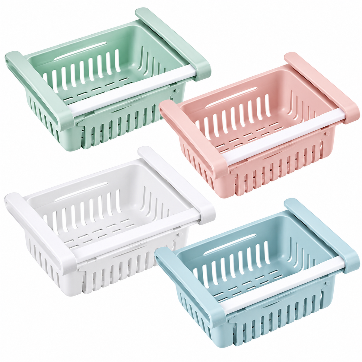 Adjustable Refrigerator Storage Baskets