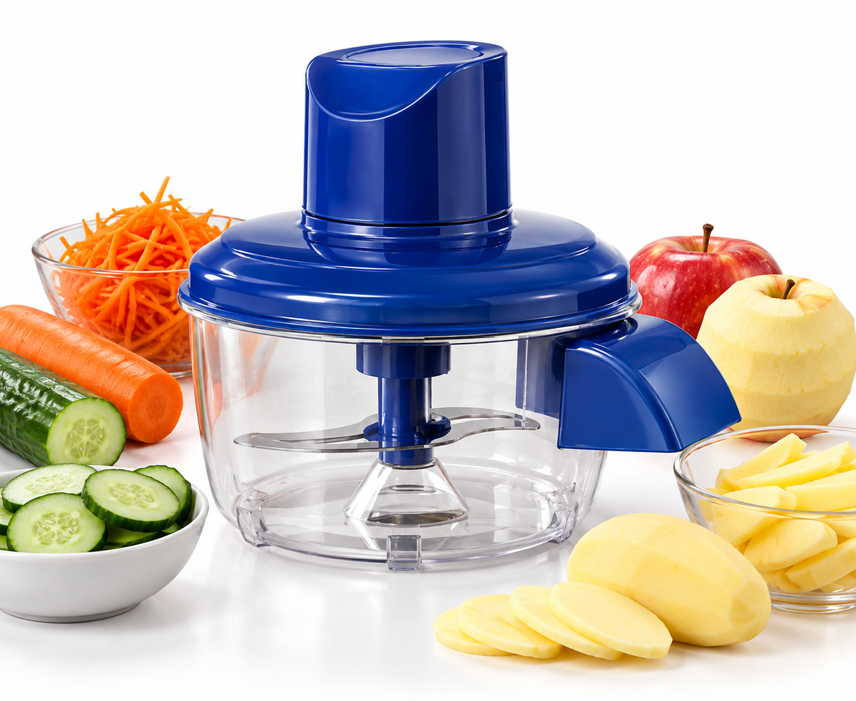 Premium Fruit & Vegetable Peeler – Multi-Functional Manual Chopper, Slicer & Shredder