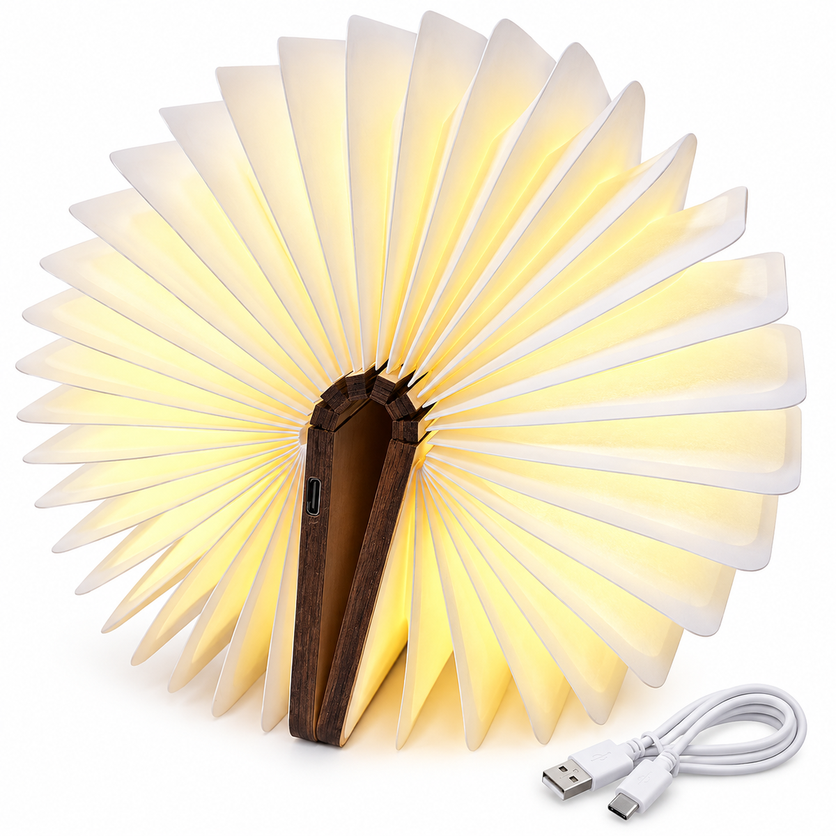 Foldable Book Lamp – Rechargeable LED Decorative Night Light