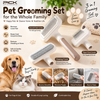 Pet Grooming Set – Dog & Cat Hair Removal, Detangling & Cleaning Brushes