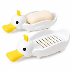 Cute Duck Soap Holder – Self-Draining Bathroom & Kitchen Soap Dish