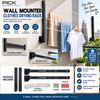 Wall-Mounted Clothes Drying Rack – Foldable Space-Saving Laundry Hanger with Free Rope