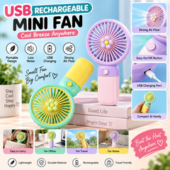 USB Rechargeable Mini Handheld Fan
