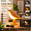 Little Bird Wooden Night Light – USB Rechargeable LED Lamp with Warm & Cool Light Modes