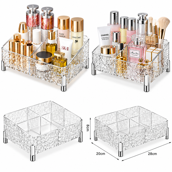 Luxury clear acrylic cosmetic organizer