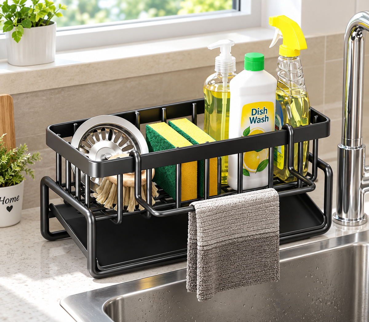 Kitchen Sink Organizer Rack